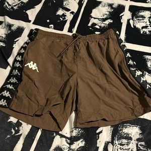 KAPPA Brown Banda Coney Nylon Active Shorts